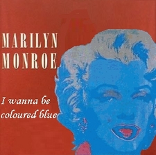 Album cover parody of I Wanna Be Loved By You by Marilyn Monroe