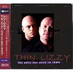 Album cover parody of Boys Are Back in Town: Live in Australia by Thin Lizzy