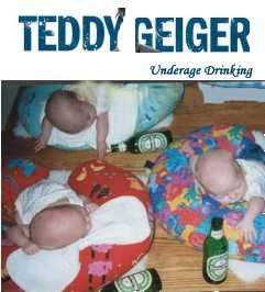 Album cover parody of Underage Thinking by Teddy Geiger