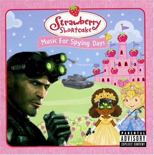 Album cover parody of Music for Dress Up Days by Strawberry Shortcake