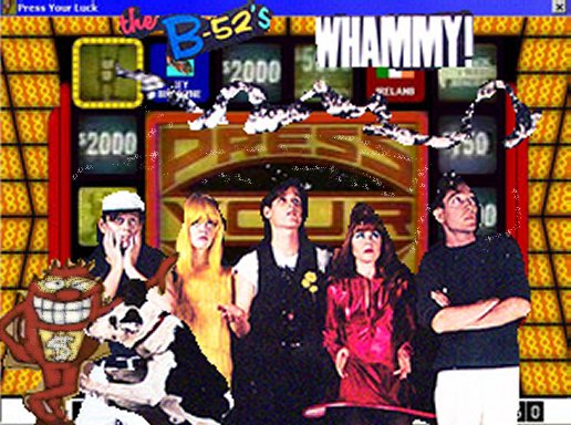 Album cover parody of Whammy! by The B-52's