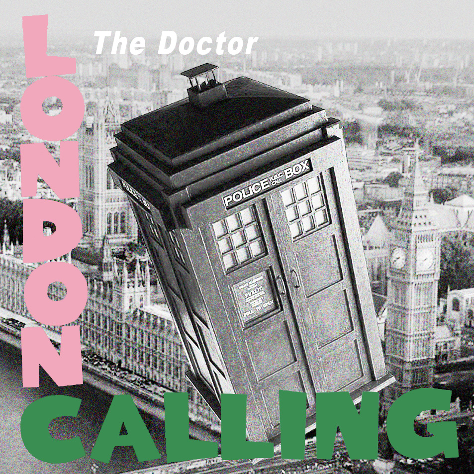 Album cover parody of London Calling by The Clash