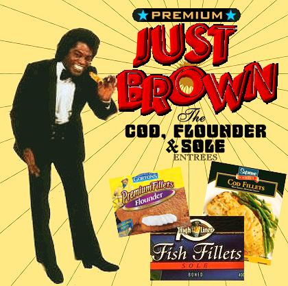 Album cover parody of Godfather of Soul by James Brown