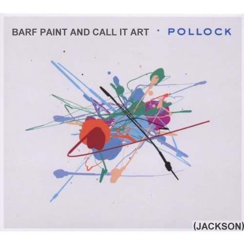 Album cover parody of Pollock by Jurgen Friedrich