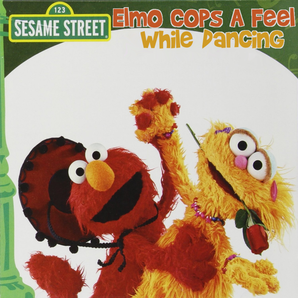 Album cover parody of Hot Hot Hot Dance Songs by Sesame Street