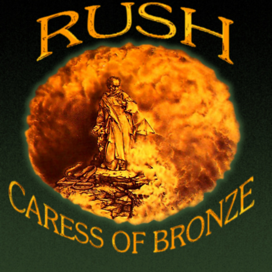 Album cover parody of Caress Of Steel by Rush